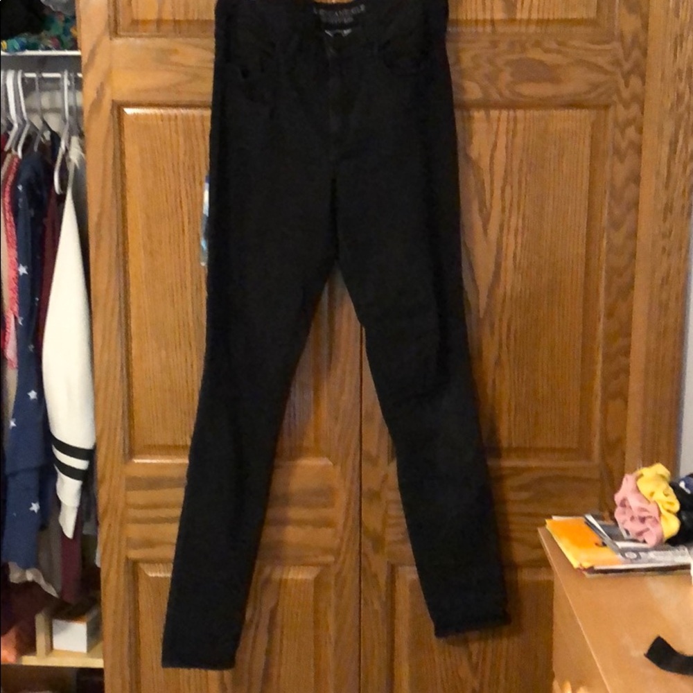 American Eagle high rise black jegging 12 Long